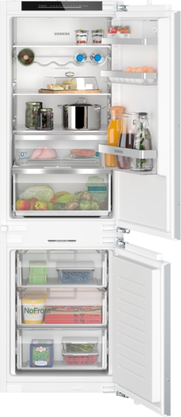 Frigorífico combi integrable Siemens KI86NADD0, 177 x 56 cm, No Frost, blanco